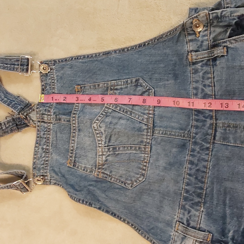Designed By Special A In La Distressed Straight Leg Womens Overalls Size M - Picture 8 of 16